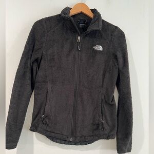 The North Face fleece jacket womens medium black full zip sherpa long sleeve S